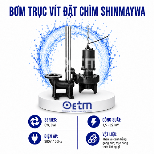 BƠM TRỤC VÍT ĐẶT CHÌM CW, CWH